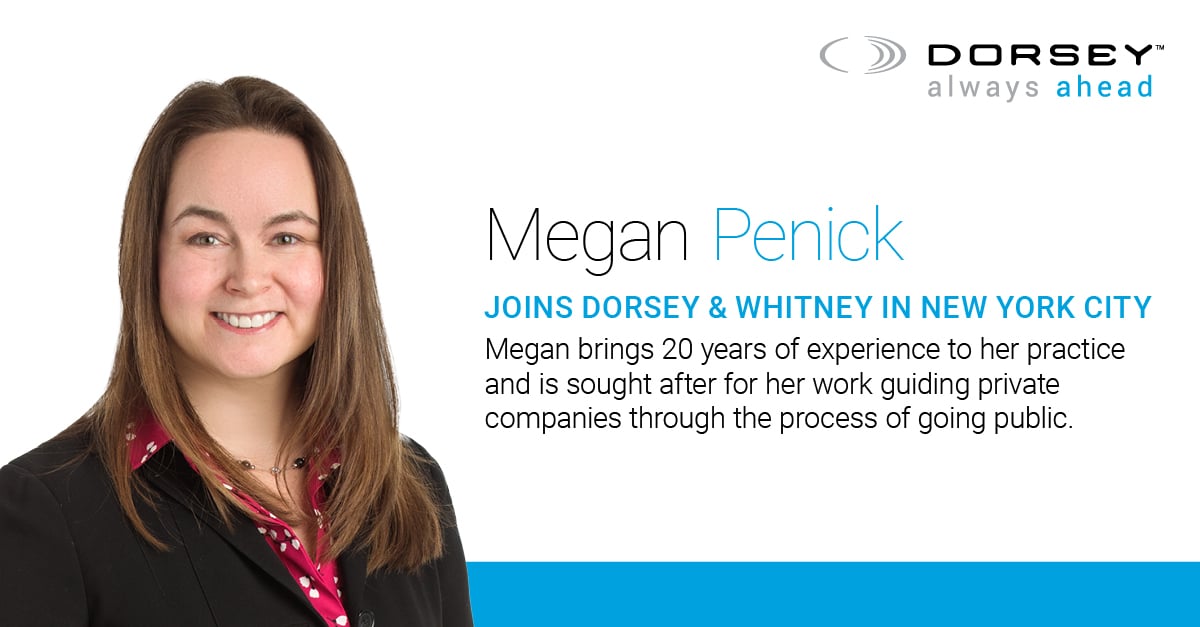 Megan Penick Joins Dorsey