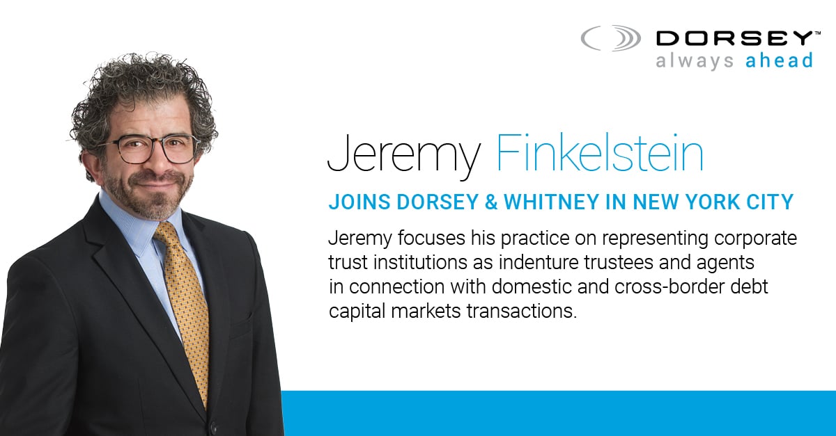 Jeremy Finkelstein Joins Dorsey