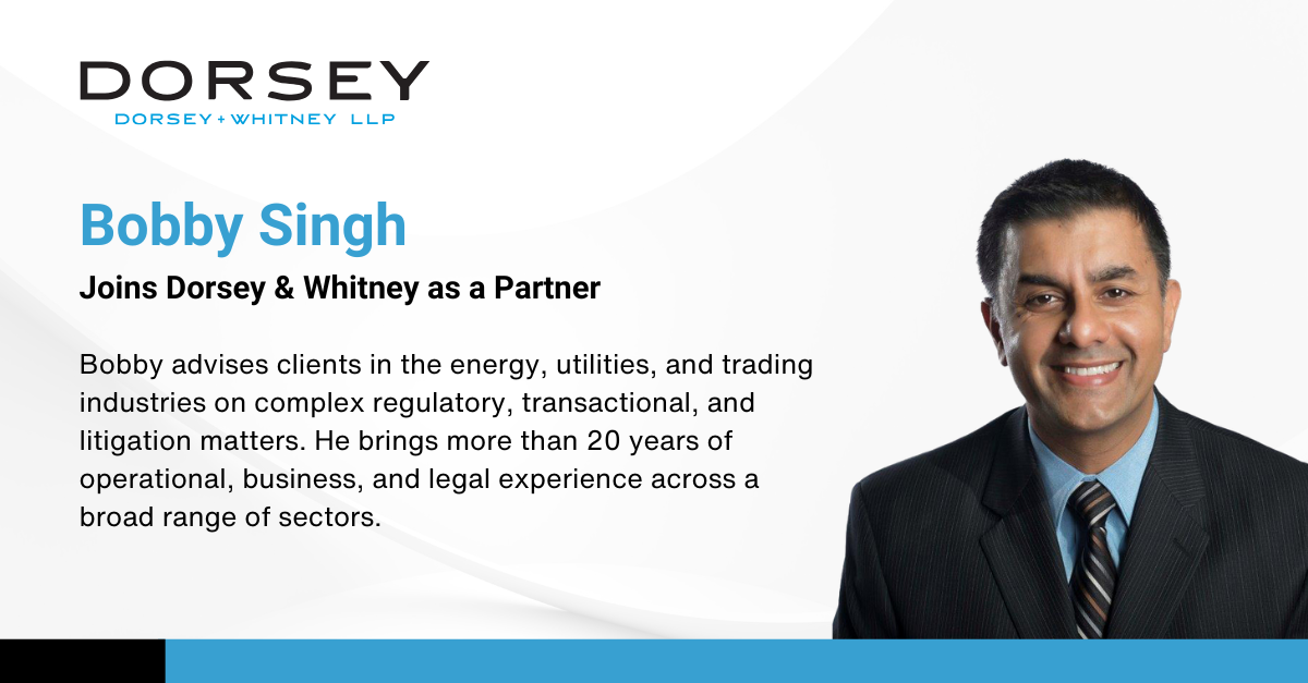 Bobby Singh Joins Dorsey