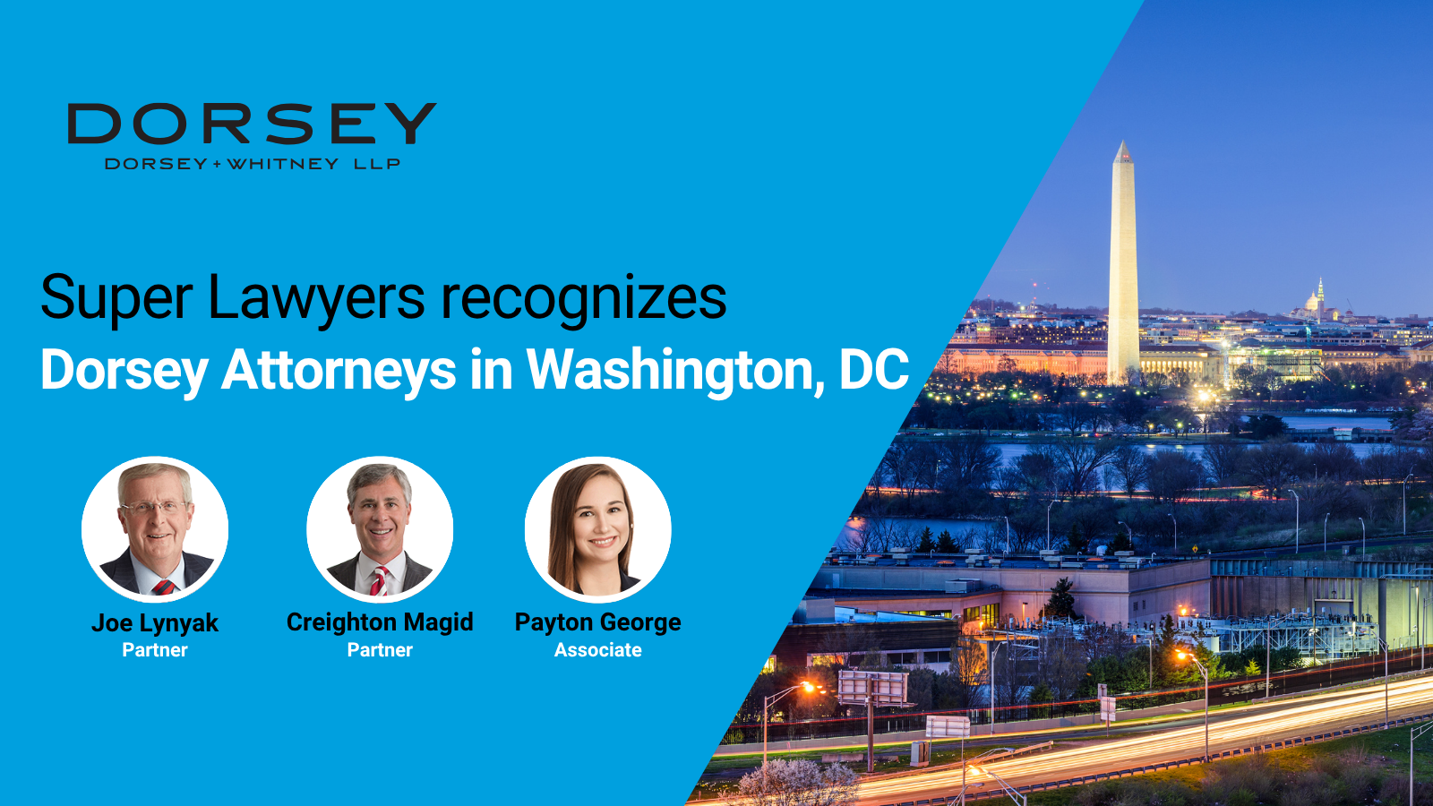 Super Lawyers Recognizes Dorsey Attorneys in Washington, DC
