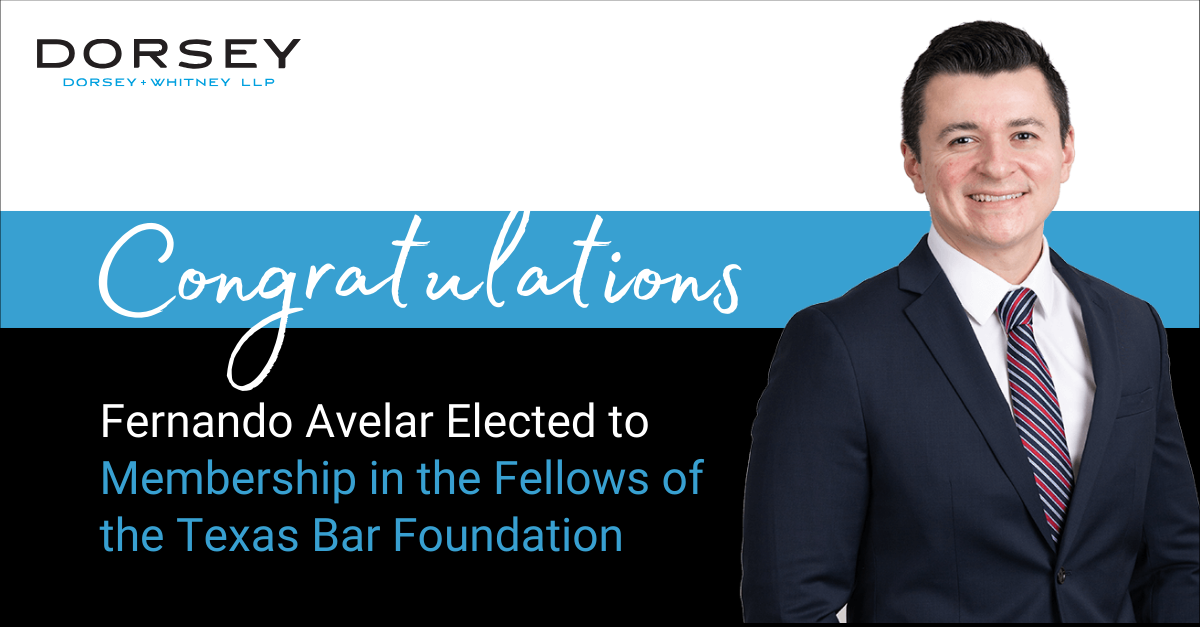 Fernando Avelar Texas Bar Foundation Fellow