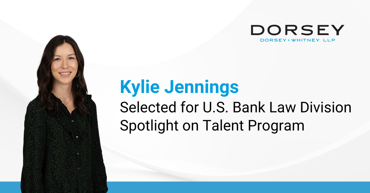 Kylie Jennings Selected for U.S. Bank Law Division Spotlight on Talent Program